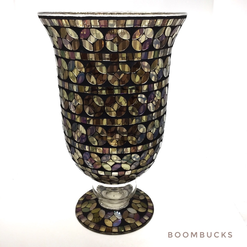 Brand New Glass Mosaic Vase